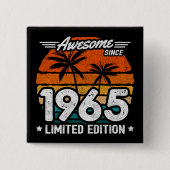 Geboren 1965 Limited Edition Retro Phantastisch se Button (Vorderseite)