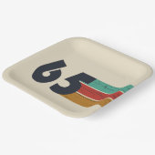 Geboren 1965 Vintage 60. Geburtstagsgeschenk Pappteller (Gewinkelt)