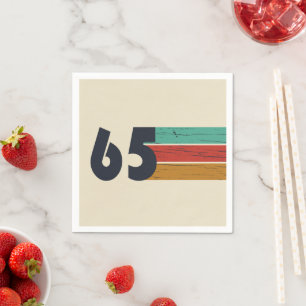 Geboren 1965 Vintage 60. Geburtstagsparty Serviette