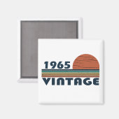 Geboren 1965 Vintager Geburtstag Magnet (Vorderseite/Rückseite)