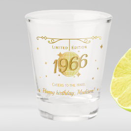 Geboren 1966 60. Geburtstagsparty trinkt Barware Schnapsglas