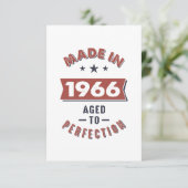 Geboren 1966 Geburtstag RSVP Karte (Stehend Vorderseite)