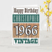 Geboren 1966 Grußkarte Karte (Gelbe Blume)