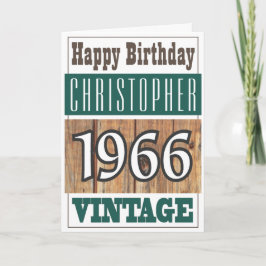 Geboren 1966 Grußkarte Karte