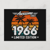 Geboren 1966 Limited Edition Retro Phantastisch se Postkarte (Vorderseite)