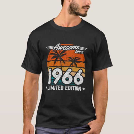 Geboren 1966 Limited Edition Retro Phantastisch se T-Shirt (Vorderseite)