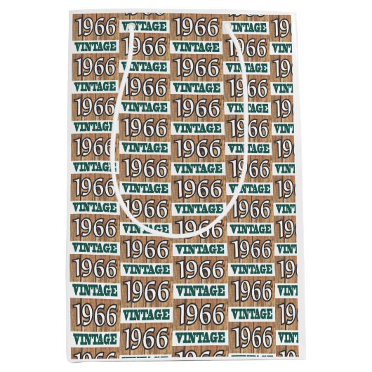 Geboren 1966 Mittelgeschenktasche Mittlere Geschenktüte (Vorderseite)