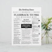 Geboren 1966 Mock Newspaper (Stehend Vorderseite)