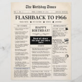 Geboren 1966 Mock Newspaper (Vorderseite)