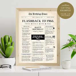 Geboren 1966 Mock Newspaper