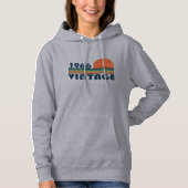 Geboren 1966 Vintager Geburtstag Hoodie (Vorderseite)