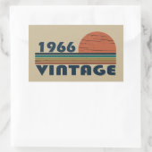 Geboren 1966 Vintager Geburtstag Rechteckiger Aufkleber (Tasche)