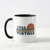 Geboren 1966 Vintager Geburtstag Tasse (Links)