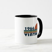 Geboren 1966 Vintager Geburtstag Tasse (VorderseiteRechts)