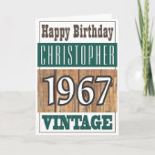 Geboren 1967 Grußkarte Karte (Vorderseite)