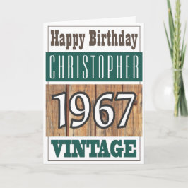 Geboren 1967 Grußkarte Karte
