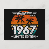 Geboren 1967 Limited Edition Retro Phantastisch se Postkarte (Vorderseite)