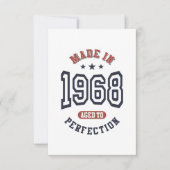 Geboren 1968 Geburtstag RSVP Karte (Vorderseite)