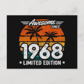 Geboren 1968 Limited Edition Retro Phantastisch se Postkarte (Vorderseite)