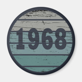 Geboren 1968 Vintage Geburtstagsgeschenke Magnet