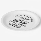 Geboren 1968 Vintage Geburtstagsgeschenke Pappteller (Schrägansicht)