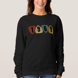 Geboren 1969 Gitarrist Plektrum Music Birthday Sweatshirt