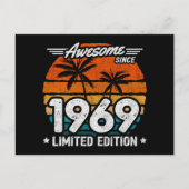 Geboren 1969 Limited Edition Retro Phantastisch se Postkarte (Vorderseite)