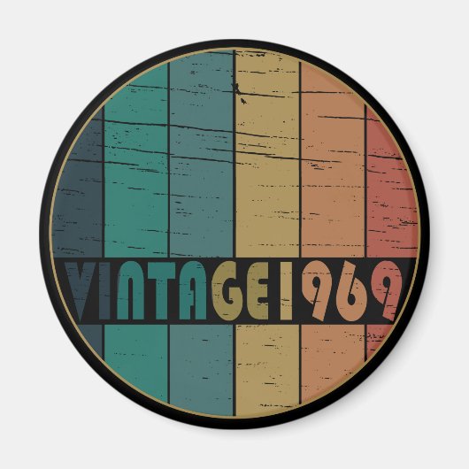 Geboren 1969 Vintage Geburtstagsgeschenke Magnet (Vorne)