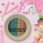 Geboren 1969 Vintage Geburtstagsgeschenke Pappteller (Party)