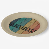 Geboren 1969 Vintage Geburtstagsgeschenke Pappteller (Schrägansicht)