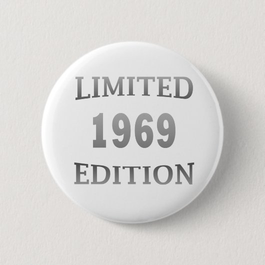 geboren 1969 Vintager Geburtstag Button (Vorderseite)
