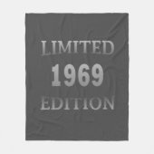 geboren 1969 Vintager Geburtstag Fleecedecke (Vorderseite)