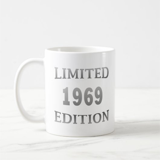 geboren 1969 Vintager Geburtstag Kaffeetasse (Links)