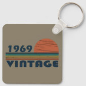 Geboren 1969 Vintager Geburtstag Schlüsselanhänger (Rückseite)