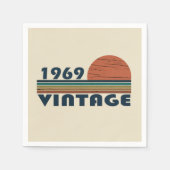 Geboren 1969 Vintager Geburtstag Serviette (Vorderseite)