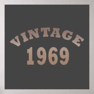 Geboren 1969 Vintager Klassiker Poster