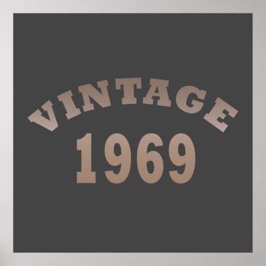 Geboren 1969 Vintager Klassiker Poster (Vorne)