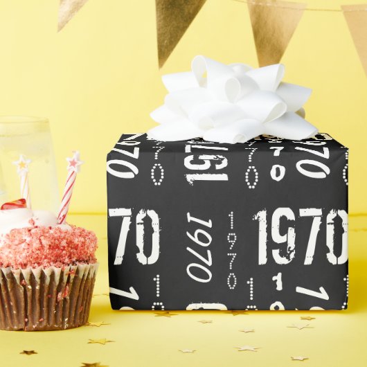 Geboren 1970 Geburtstag Geschenkpapier (Geburtstagsparty)