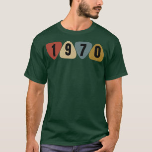 Geboren 1970 Gitarrist Plektrum Music Geburtstag T-Shirt
