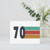 Geboren 1970 Vintage Geburtstagsgeschenke Feiertagspostkarte (Stehend Vorderseite)