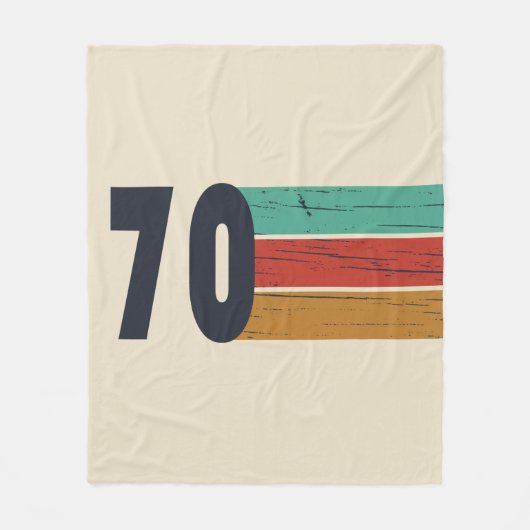 Geboren 1970 Vintage Geburtstagsgeschenke Fleecedecke (Vorderseite)