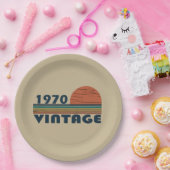 Geboren 1970 Vintage Geburtstagsgeschenke Pappteller (Party)