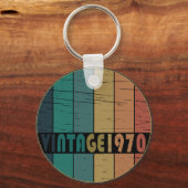 Geboren 1970 Vintage Geburtstagsgeschenke Schlüsselanhänger (Vorderseite)