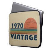Geboren 1970 Vintager Geburtstag Laptopschutzhülle (Vorderseite Links)