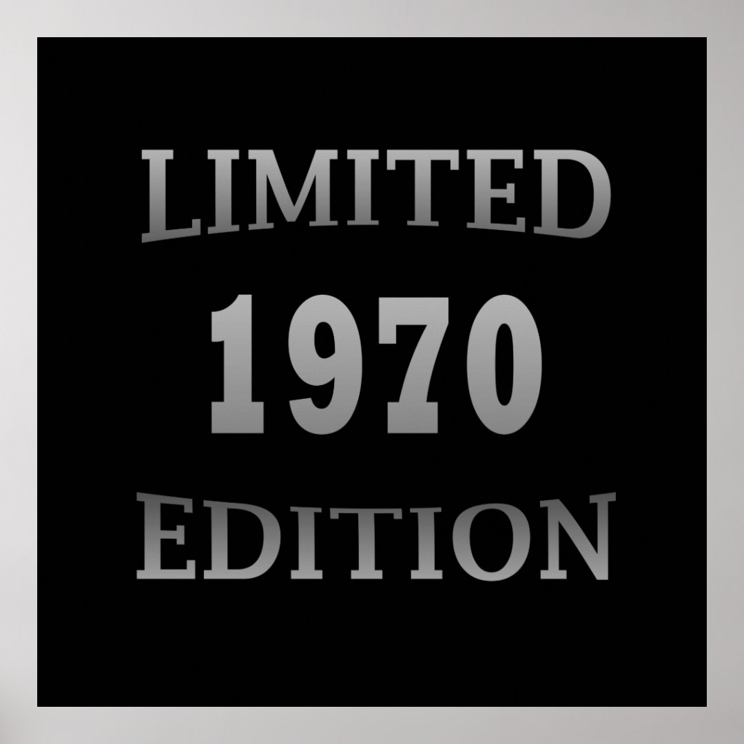 Geboren 1970 Vintager Geburtstag Poster Zazzle.de