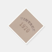 Geboren 1970 Vintager Geburtstag Serviette (Ecke)