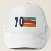 Geboren 1970 Vintager Geburtstag Truckerkappe (Vorderseite)