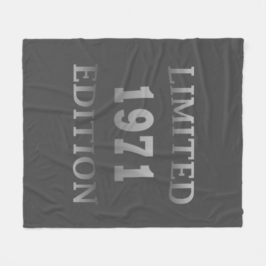 Geboren 1971 53. fleecedecke (Vorderseite (Horizontal))