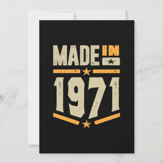 Geboren 1971 Geburtstagsgeschenk Einladung
