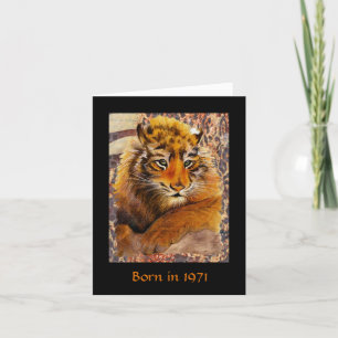 Geboren 1971 Geburtstagsspass Karte
